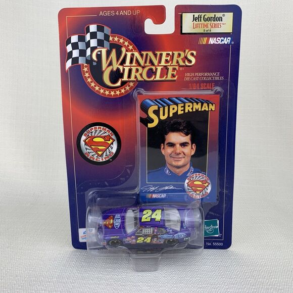 1999 Winner's Circle Jeff Gordon Dupont Superman Monte Carlo 1:64‎ Diecast Card - Picture 1 of 8